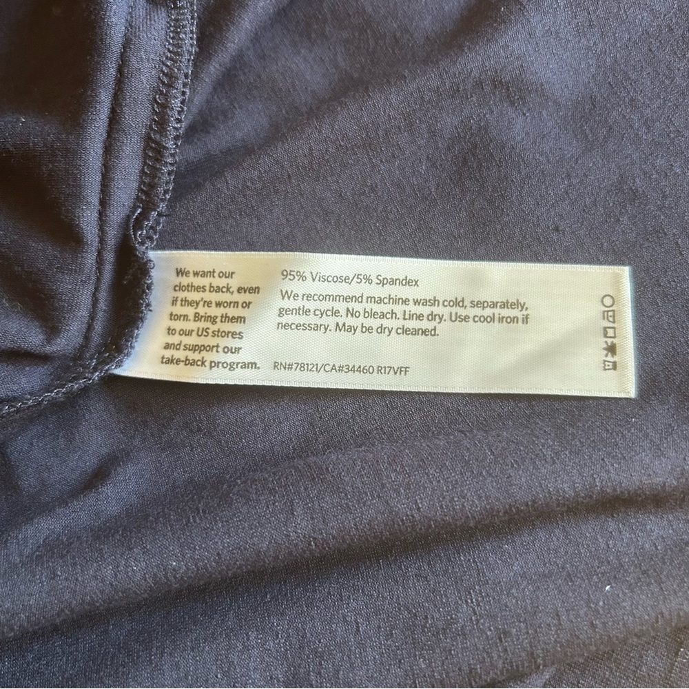 Eileen Fisher Woman sz 2X Jewel Neck jersey dress blue comfy stretch casual soft - Picture 9 of 14